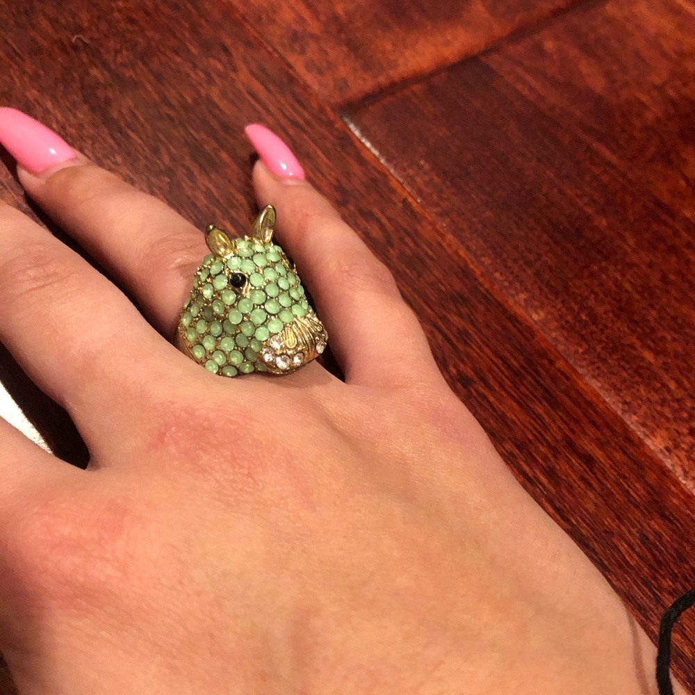 Rhino jewel ring